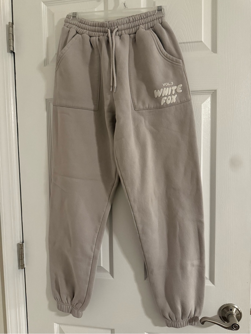 White Fox Boutique Taupe Grey Jogger Sweatpants